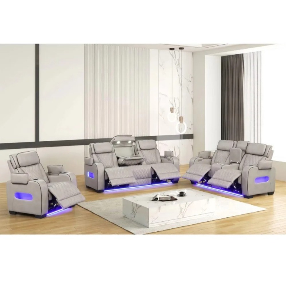 Home Cinema Couch - Electric Recliner Chair PU Leather Ergonomic