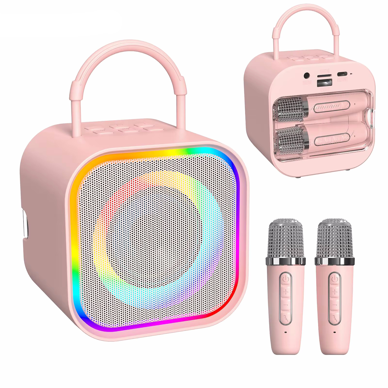 Home Cinema For Small Room - Dual Wireless Microphone Karaoke Bluetooth Mic