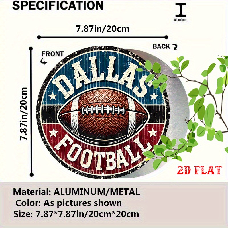 2D Flat, 1pc Dallas Football R - Home Cinema Classic recensie en prijs