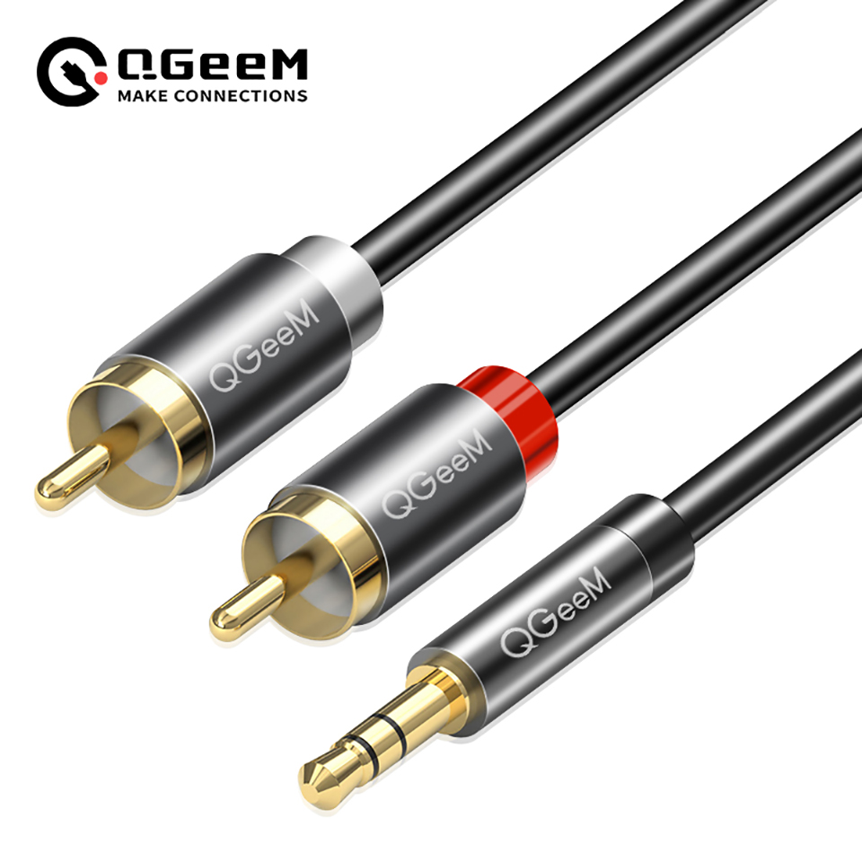 QGeeM RCA Cable 2RCA to 3.5 Au - Home Cinema Heos recensie en prijs