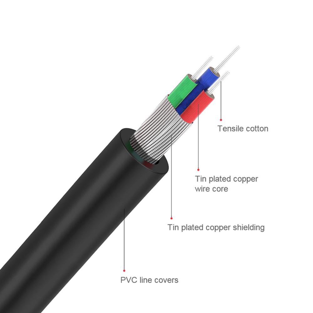QGeeM RCA Cable 2RCA to 3.5 Au - Home Cinema Heos recensie en prijs