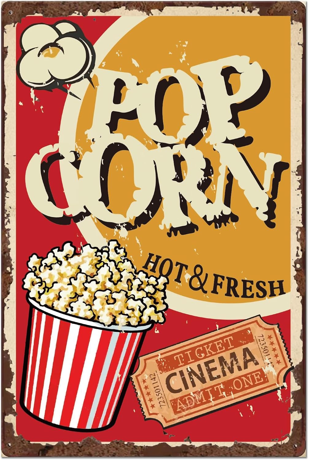 SUPERDANT Popcorn Tin Signs Ci - Home Cinema Movies recensie en prijs