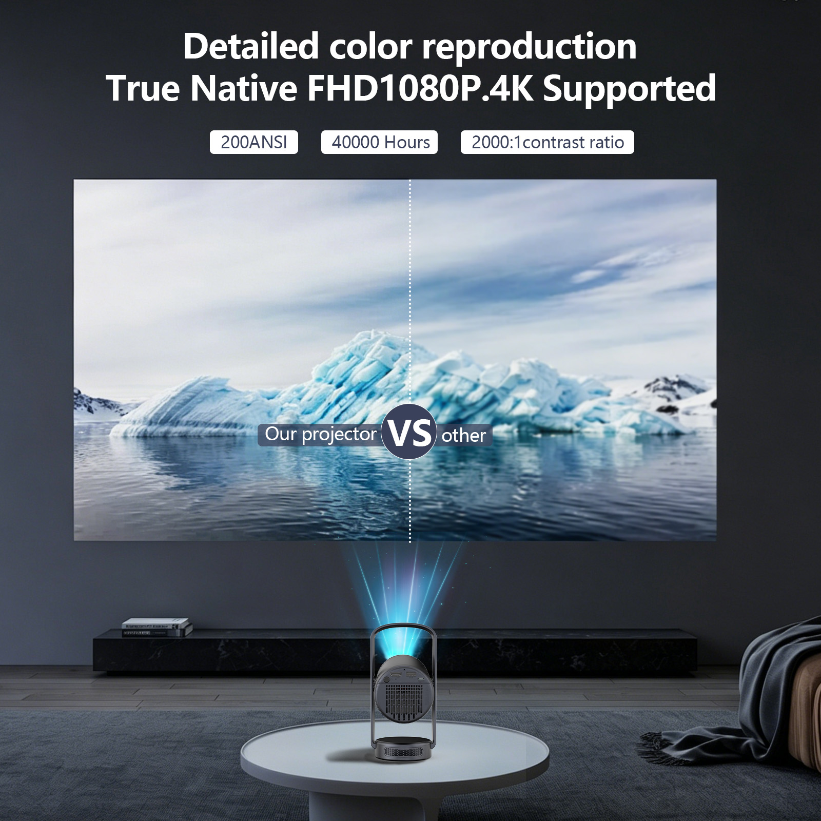 2026 New Smart Portable Projec - Home Cinema Movies recensie en prijs