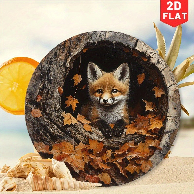 1pc Adorable Fox in Leaves Alu - Home Cinema Classic recensie en prijs