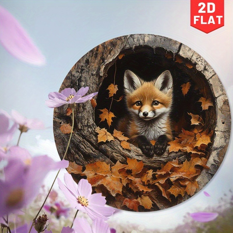 1pc Adorable Fox in Leaves Alu - Home Cinema Classic recensie en prijs