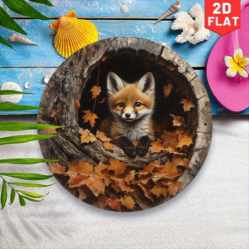 1pc Adorable Fox in Leaves Alu - Home Cinema Classic recensie en prijs