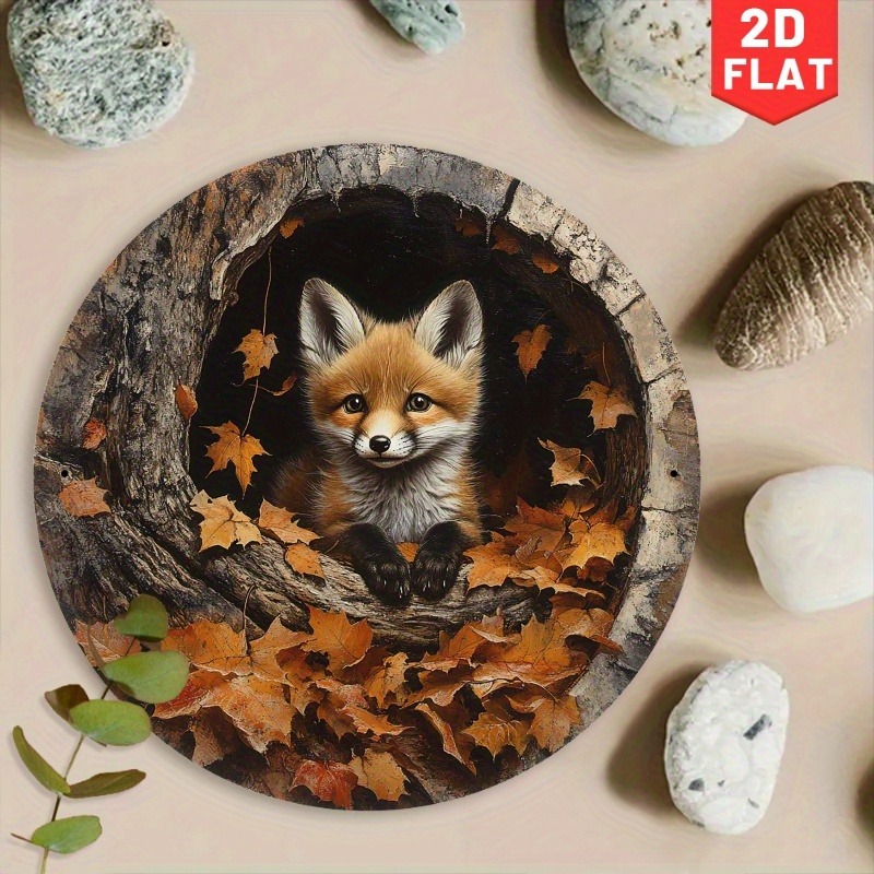 1pc Adorable Fox in Leaves Alu - Home Cinema Classic recensie en prijs