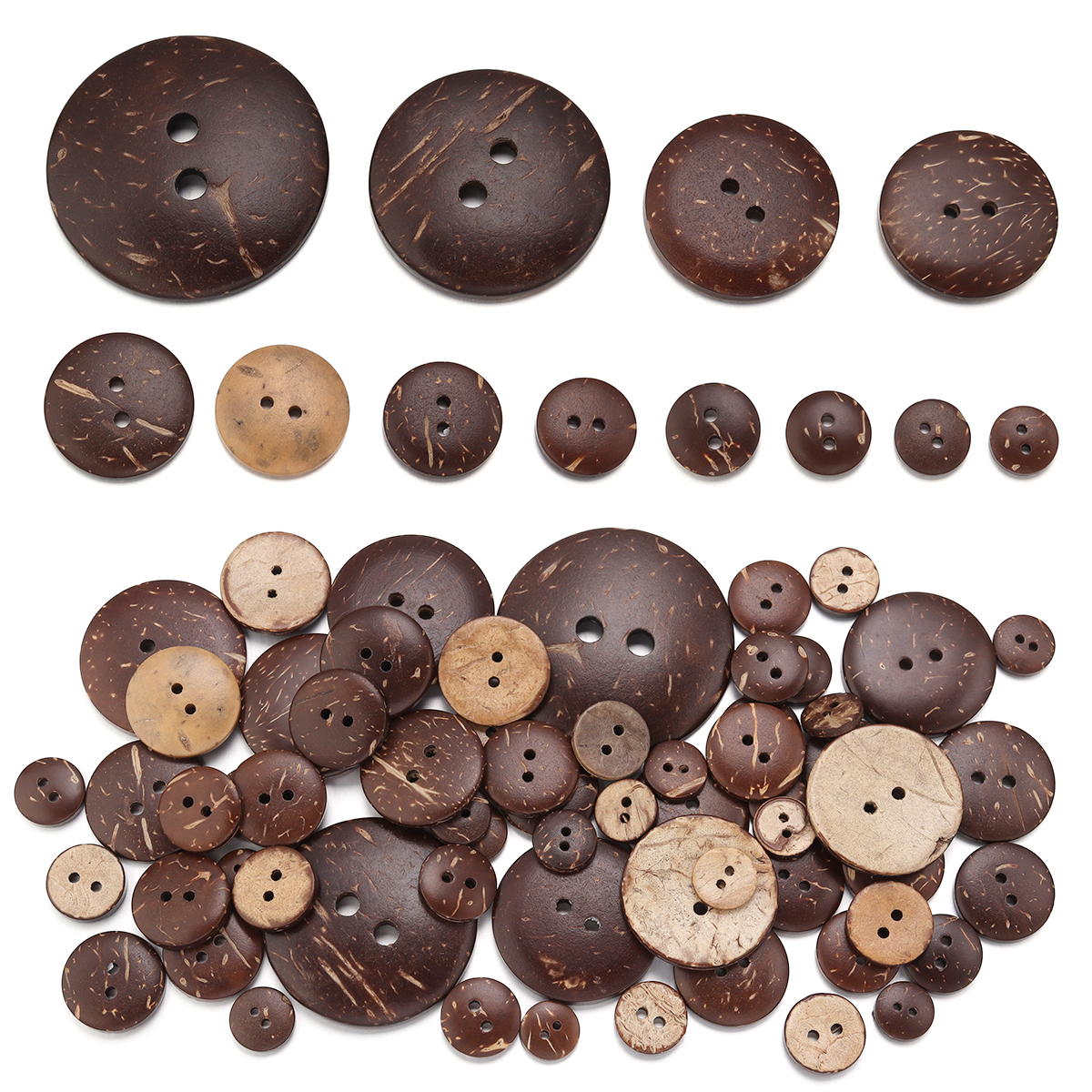 10-100Pcs Natural Coconut Shel - Home Cinema Classic recensie en prijs