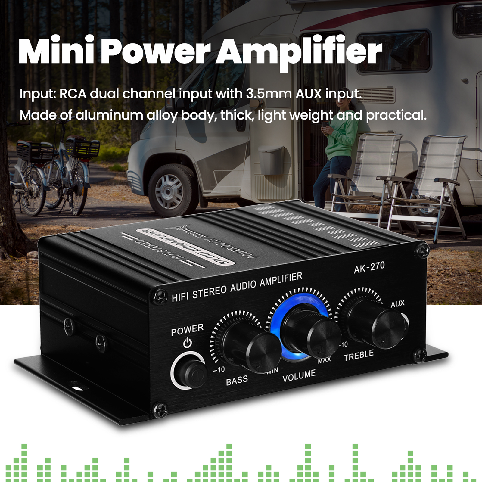 AK270 Mini Audio 2-Channel Ste - Home Cinema Portable recensie en prijs