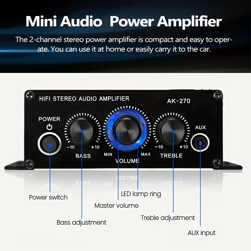AK-270 HiFi Stereo Amplifier 4 - Home Cinema Heos recensie en prijs