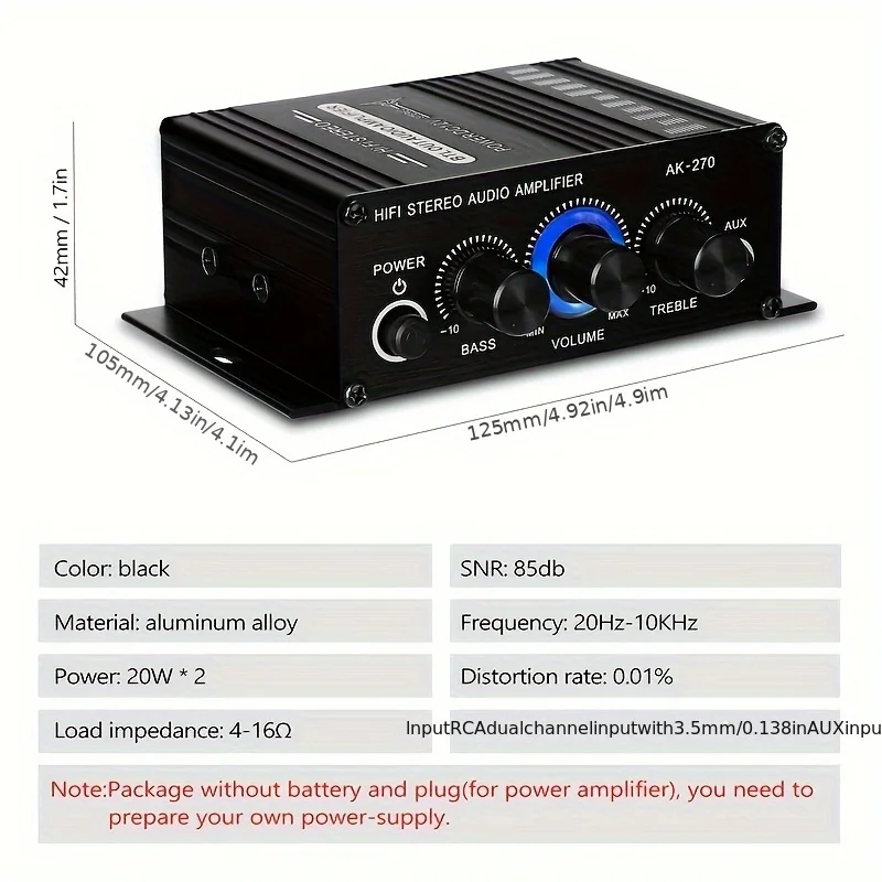 AK-270 HiFi Stereo Amplifier 4 - Home Cinema Heos recensie en prijs