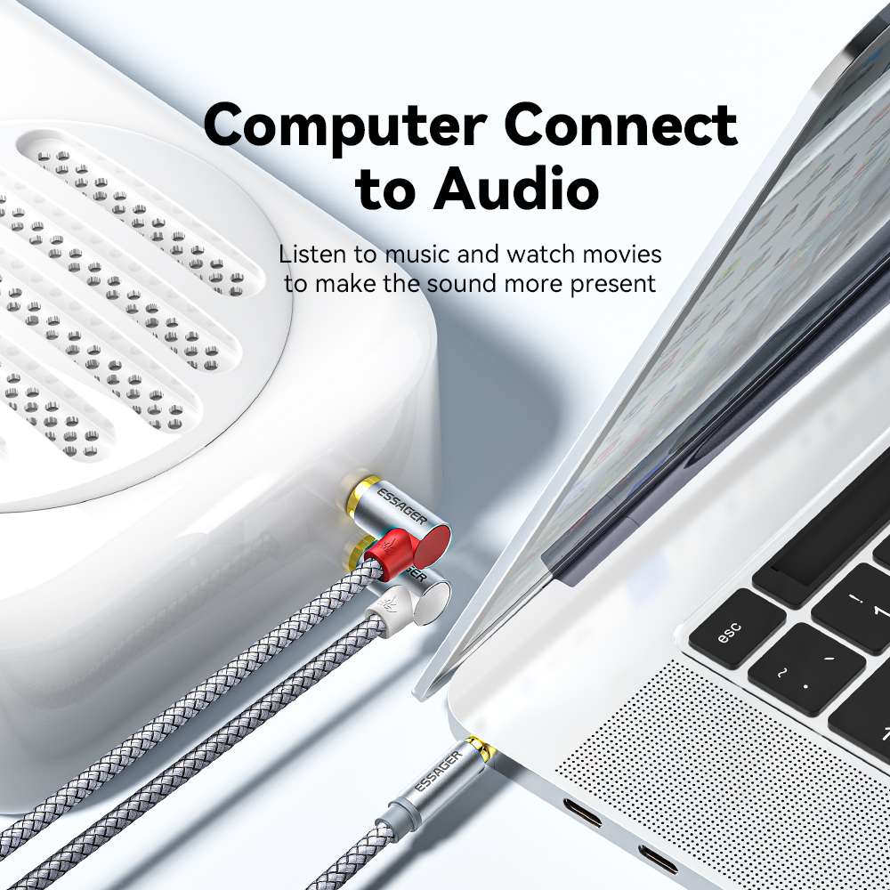 Essager 90 ° Angle RCA Audio S - Home Cinema Heos recensie en prijs