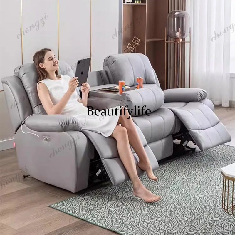 Genuine Leather Manual Electri - Home Cinema Couch recensie en prijs
