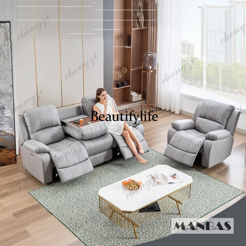 Genuine Leather Manual Electri - Home Cinema Couch recensie en prijs