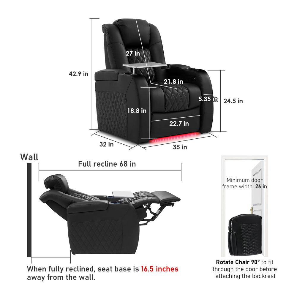 Home Theater Seating Top Grain - Home Cinema Couch recensie en prijs