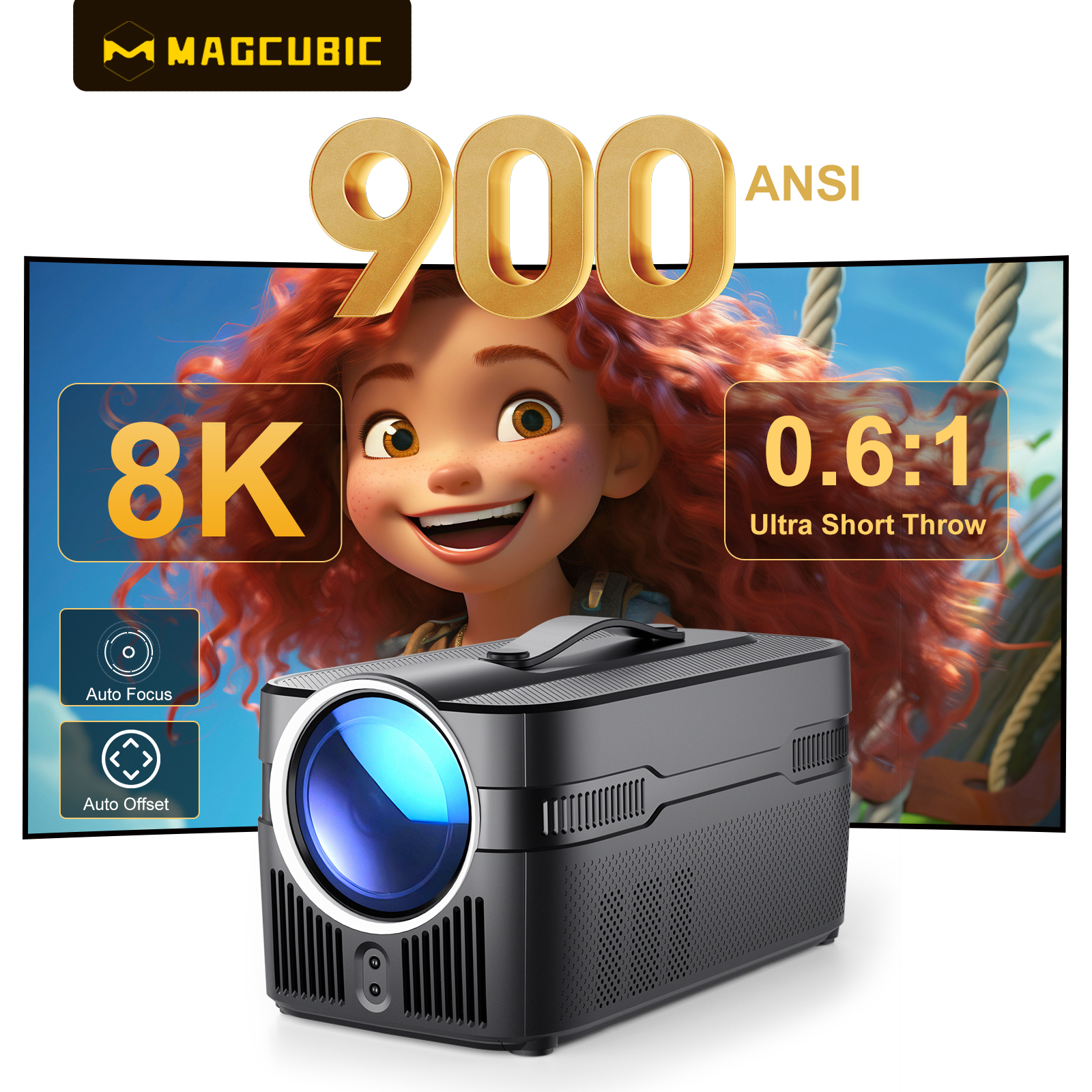 Magcubic Auto Focus Android 14 - Home Cinema Movies recensie en prijs