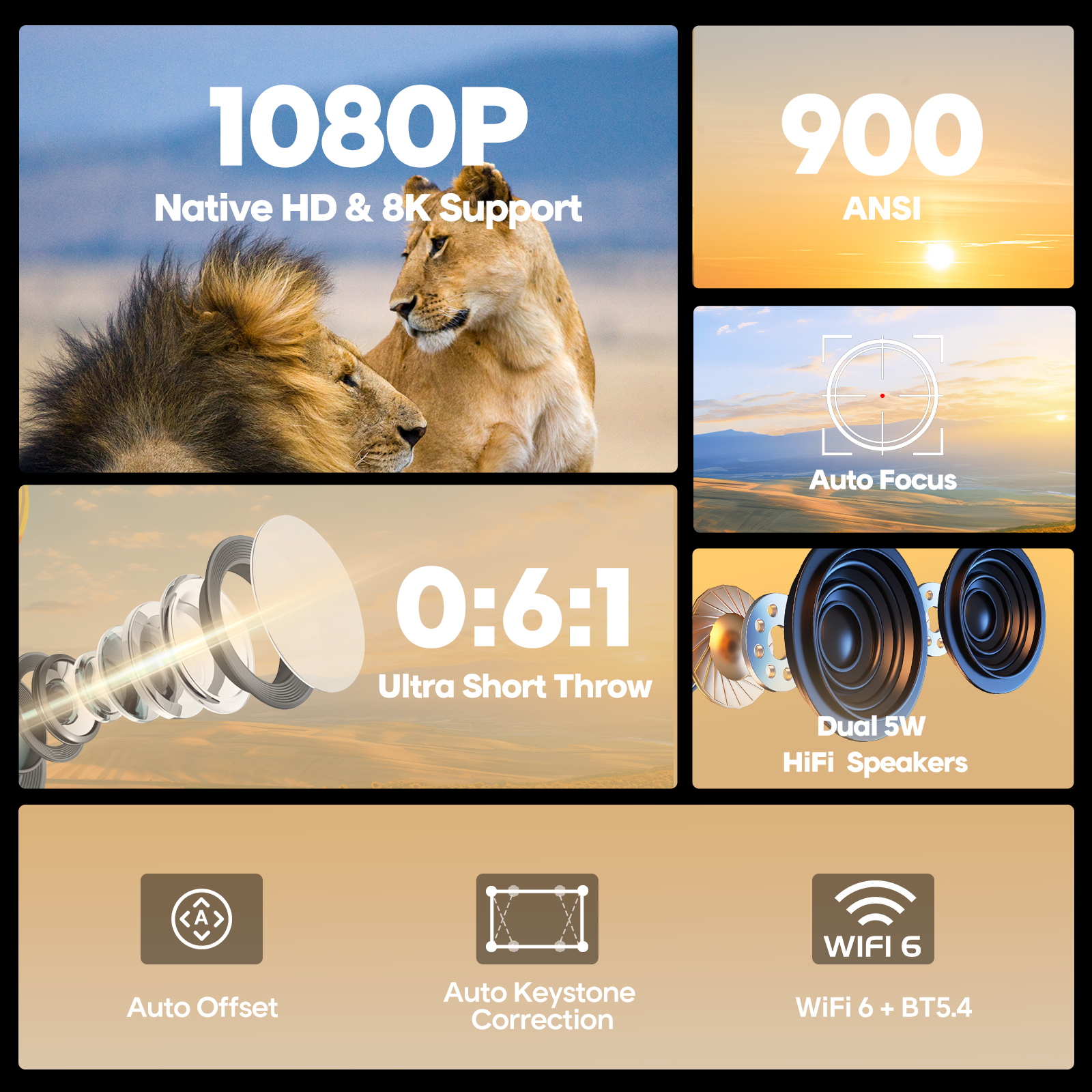 Magcubic Auto Focus Android 14 - Home Cinema Movies recensie en prijs