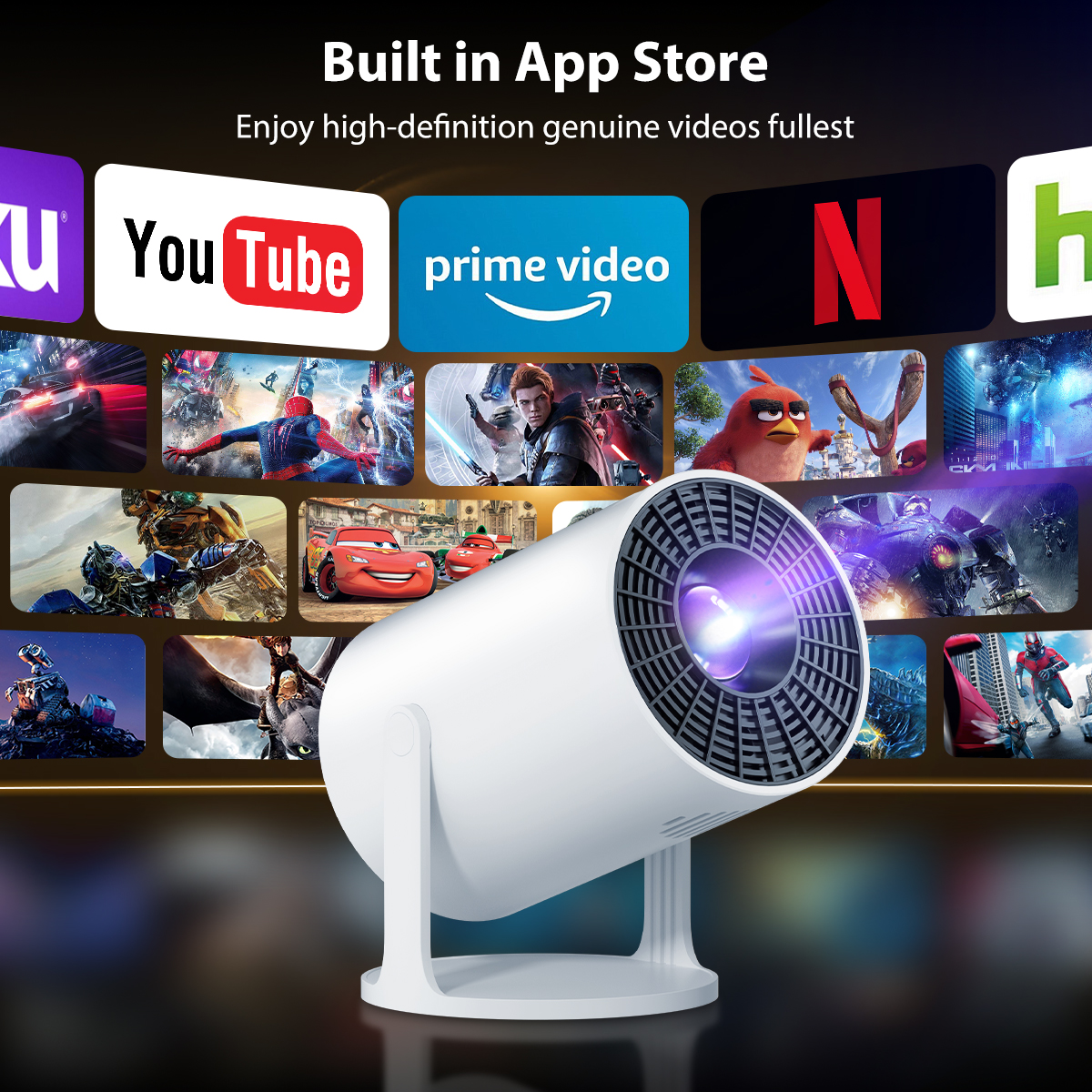 M300 Mini Projector 4K HD Nati - Home Cinema Movies recensie en prijs