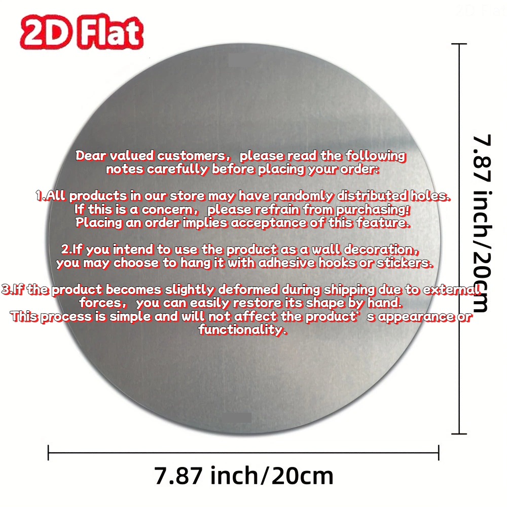 2D 1PC Round Aluminum Metal Si - Home Cinema Classic recensie en prijs