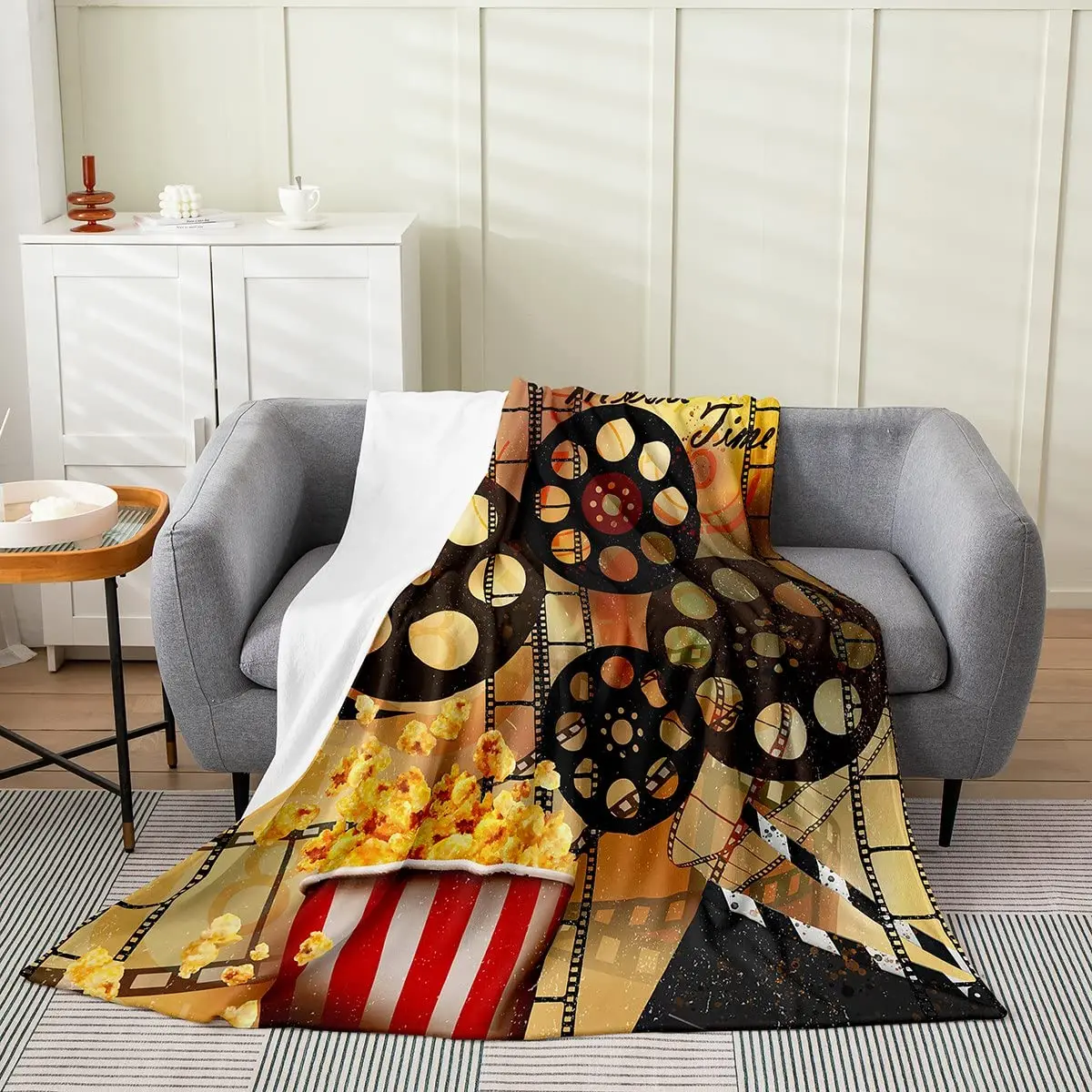 Vintage Cinema Ticket Throw Bl - Home Cinema Couch recensie en prijs