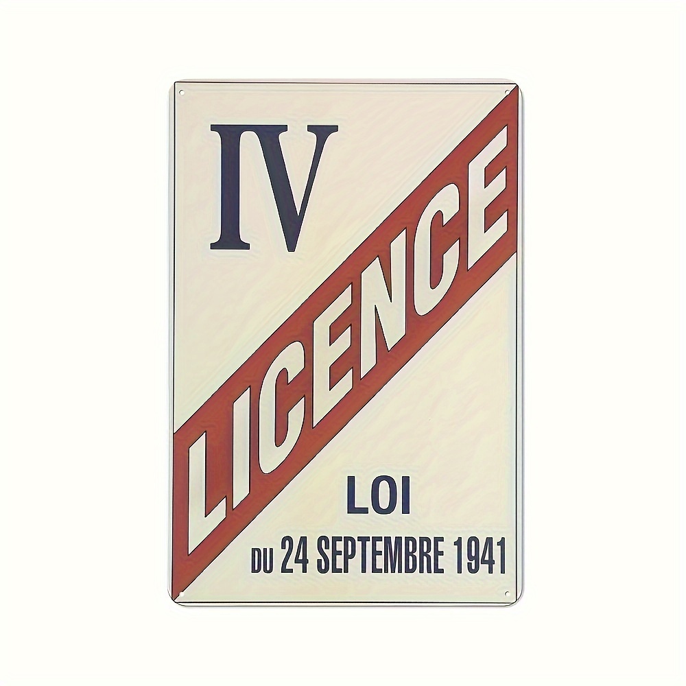 French Alcohol Law Metal Sign  - Home Cinema Classic recensie en prijs