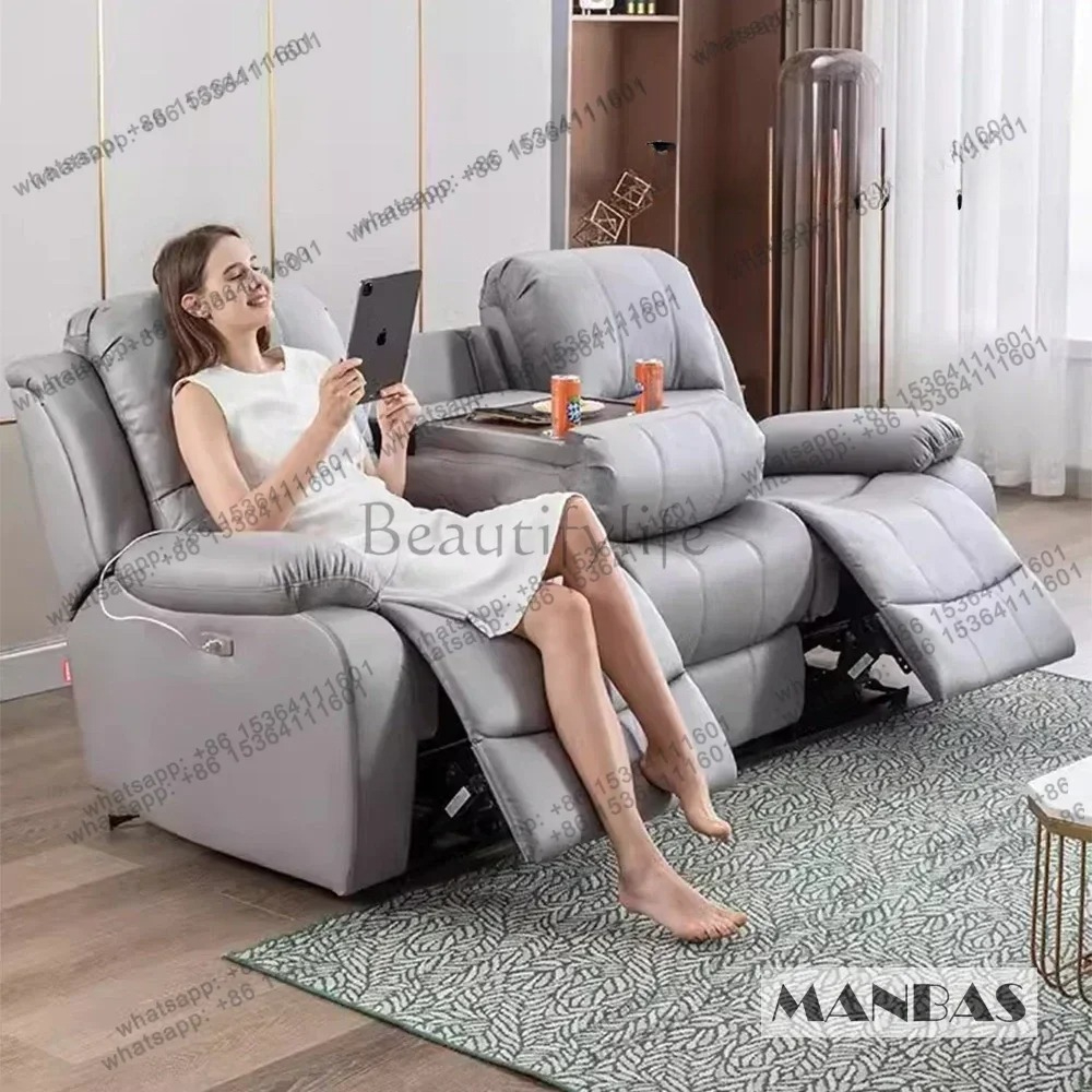 Genuine Leather Manual Electri - Home Cinema Couch recensie en prijs