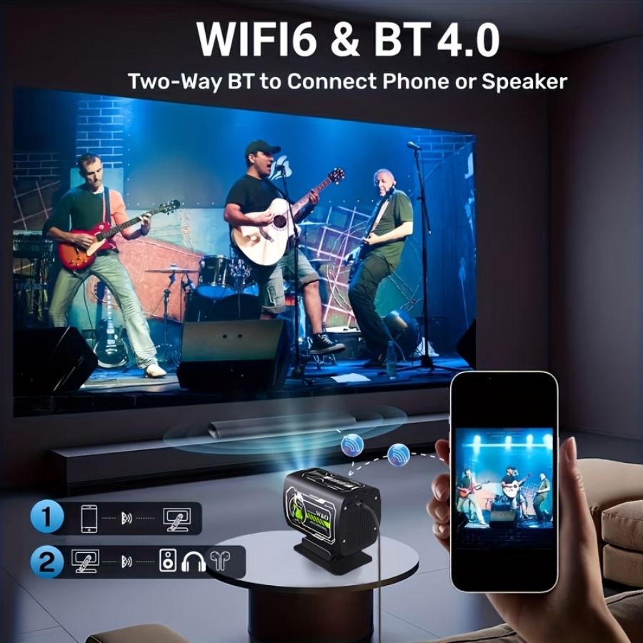 2026 New 1080P Projector Porta - Home Cinema Movies recensie en prijs