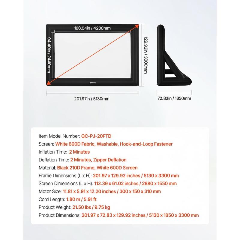 Blow Up Projection Display 20F - Home Cinema Portable recensie en prijs