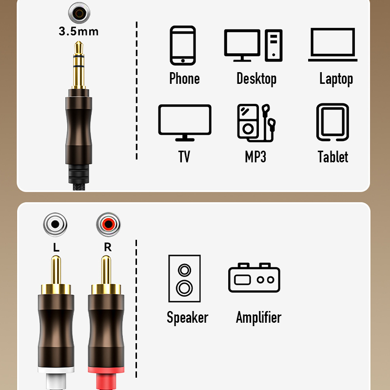 RCA To 3.5 mm Jack Aux Audio C - Home Cinema Heos recensie en prijs