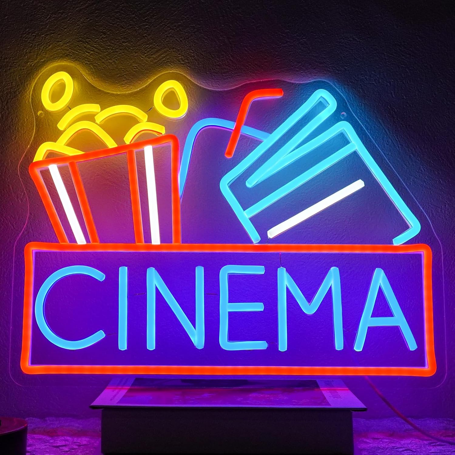 Cinema Neon Sign USB Powered L - Home Cinema Movies recensie en prijs