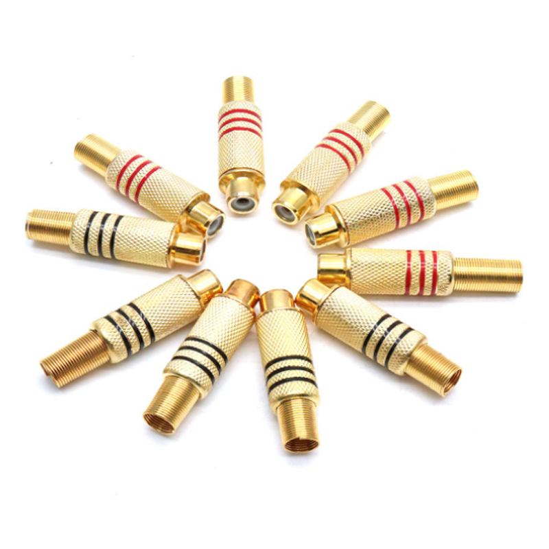 4PCS RCA Plug Gold Plated Sold - Home Cinema Heos recensie en prijs